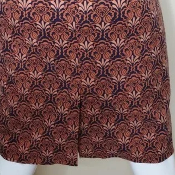 Ann Taylor Loft Women's Brown Floral Pencil Skirt SZ 10 - Picture 6 of 8